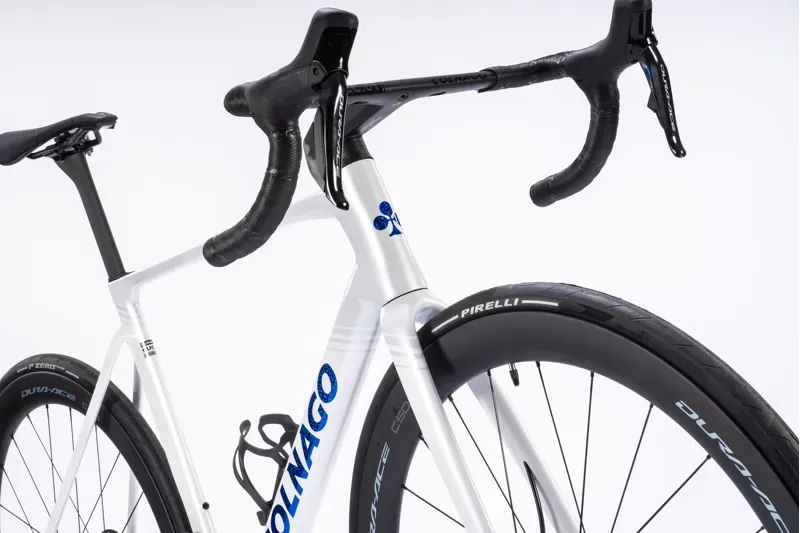 2026 Colnago V5Rs Disc Carbon Road Bike Ultegra Di2 - VRWB White/Grey-4