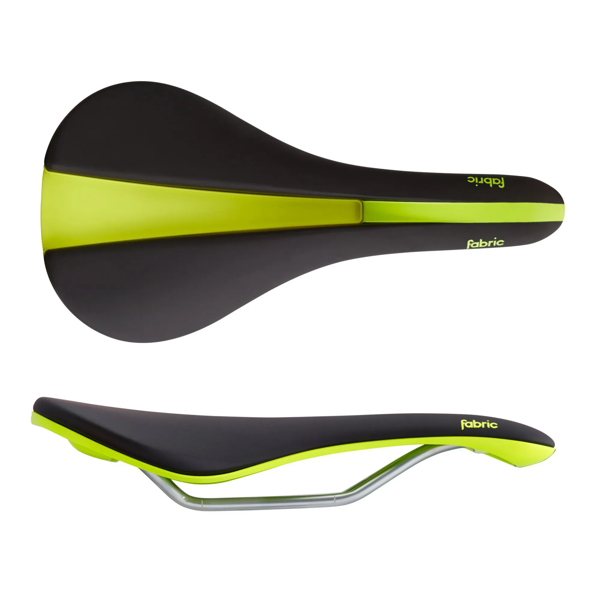 Fabric Line Shallow Elite Saddle 142mm Black/Yellow