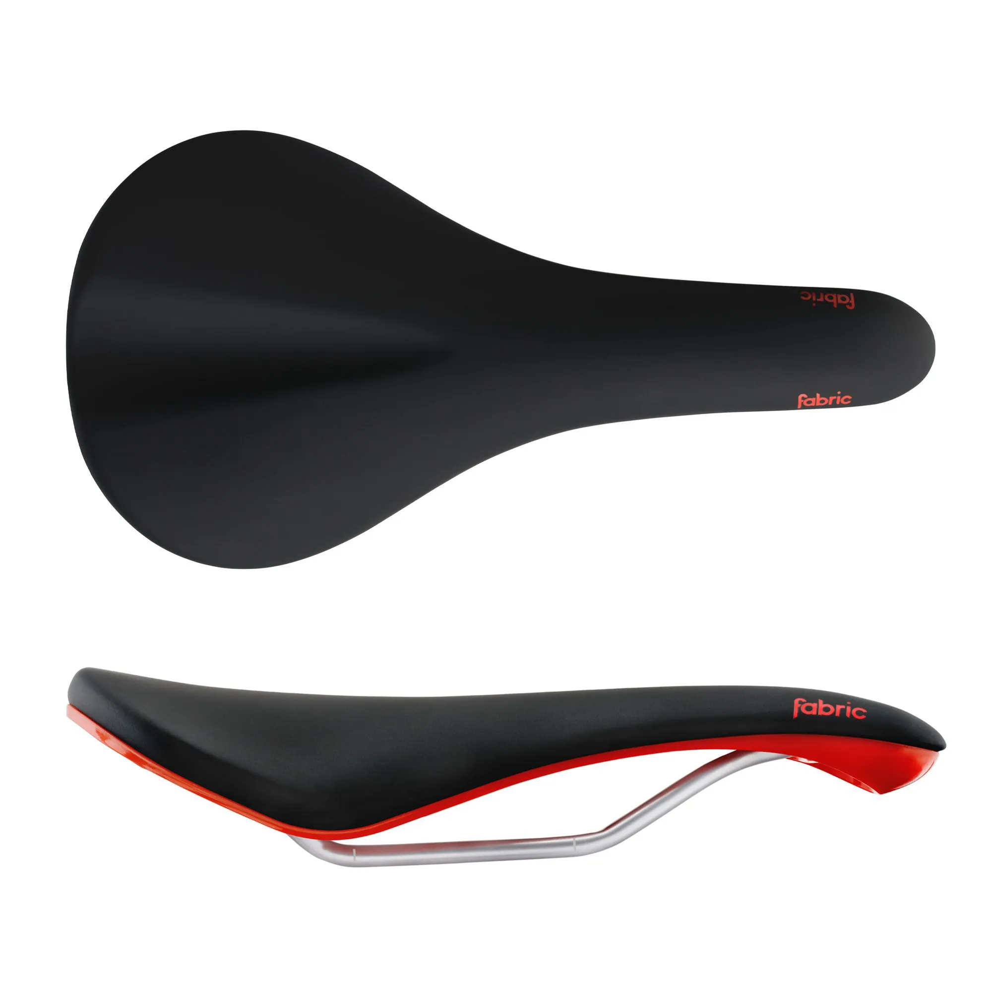 Fabric Scoop Radius Elite Saddle 142mm Black/Red