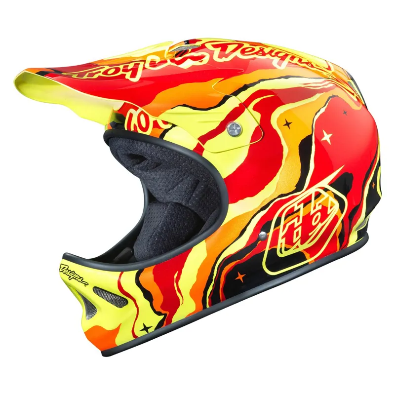 Troy Lee Designs D2 Galaxy Full Face Helmet - Red-1