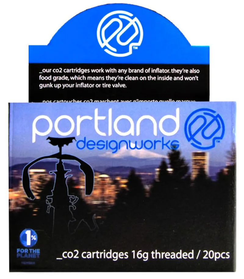 Portland Design Works 20/Box ORM- D 16g CO2 Threaded Cartridge in Blue