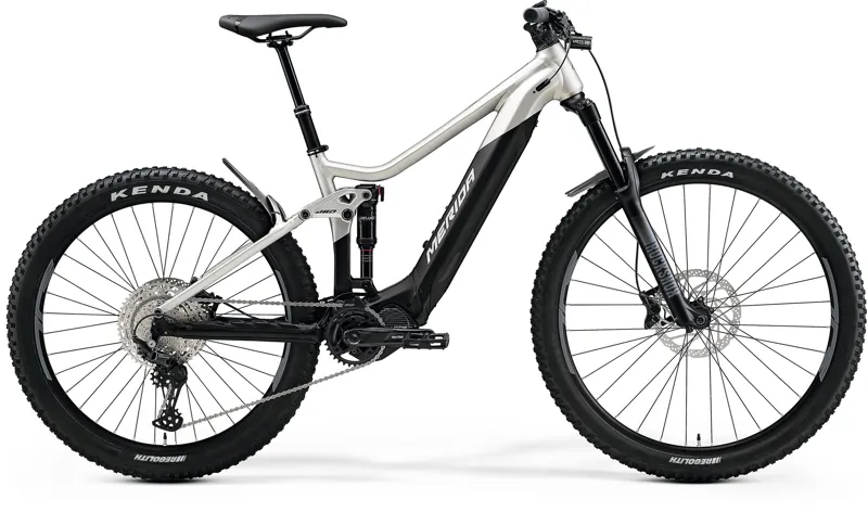 2021 Merida eOne-Sixty 500 Electric Mountain Bike in Silver