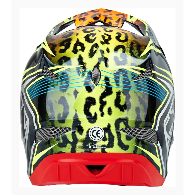 Troy Lee Designs D3 Speeda Carbon Full Face Helmet - Yellow-5