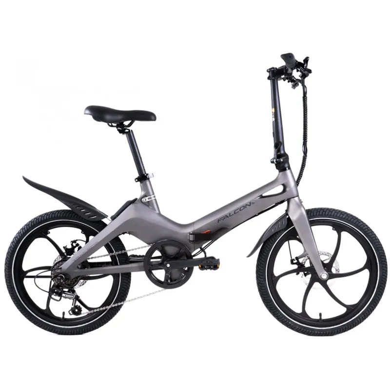 Falcon Flo Folding Electric Bike in Matte Grey