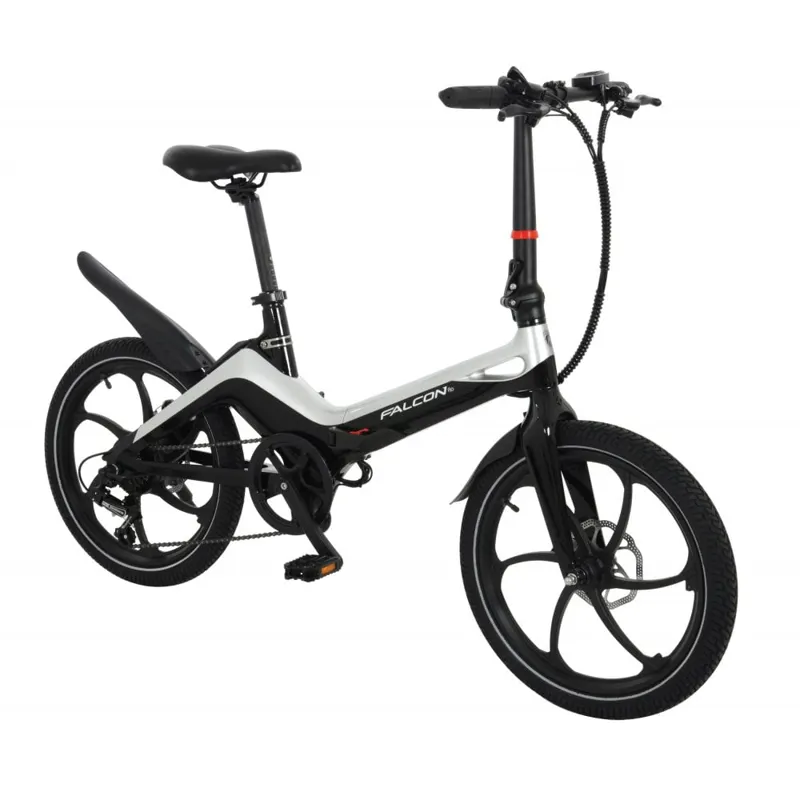 Falcon Flo Folding Electric Bike in Black/Silver