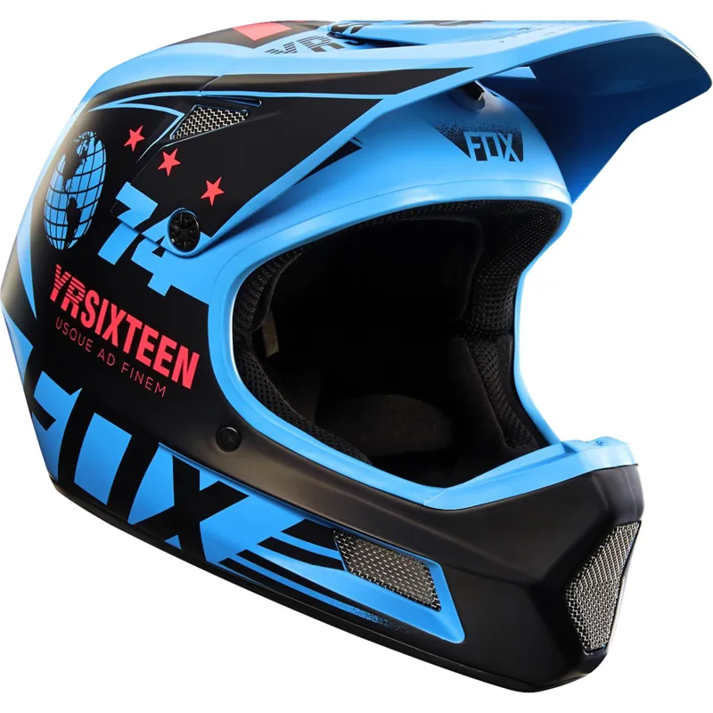 Fox Rampage Comp Union Full Face Helmet Blue-1