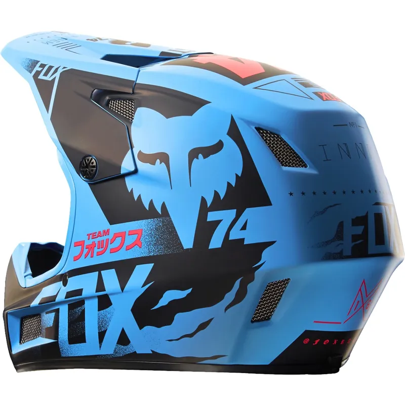 Fox Rampage Comp Union Full Face Helmet Blue-2