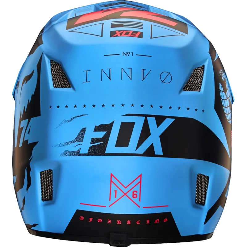 Fox Rampage Comp Union Full Face Helmet Blue-4