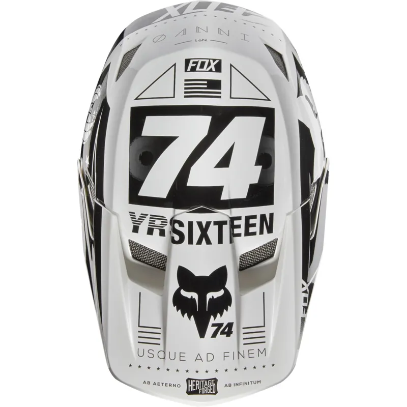 Fox Rampage Comp Union Full Face Helmet White