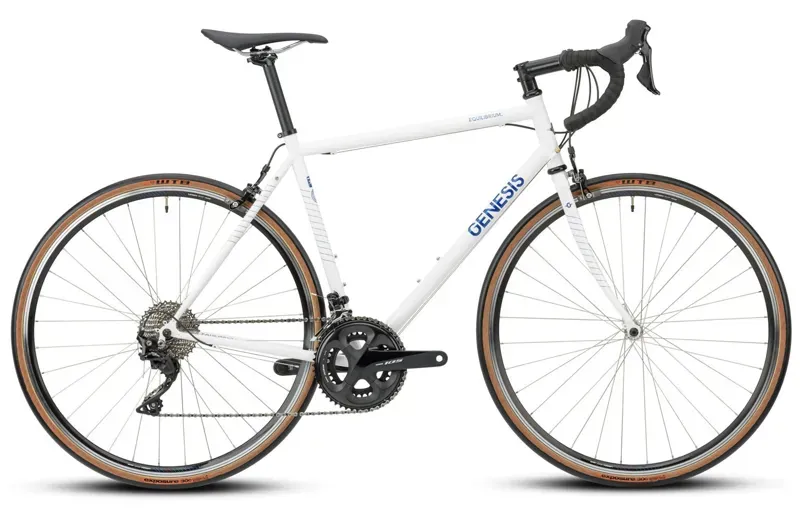 Genesis Equilibrium Steel Road Bike in White