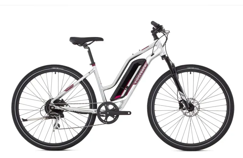 Ridgeback Arcus 1 Open Frame Electric Bike in Silver 