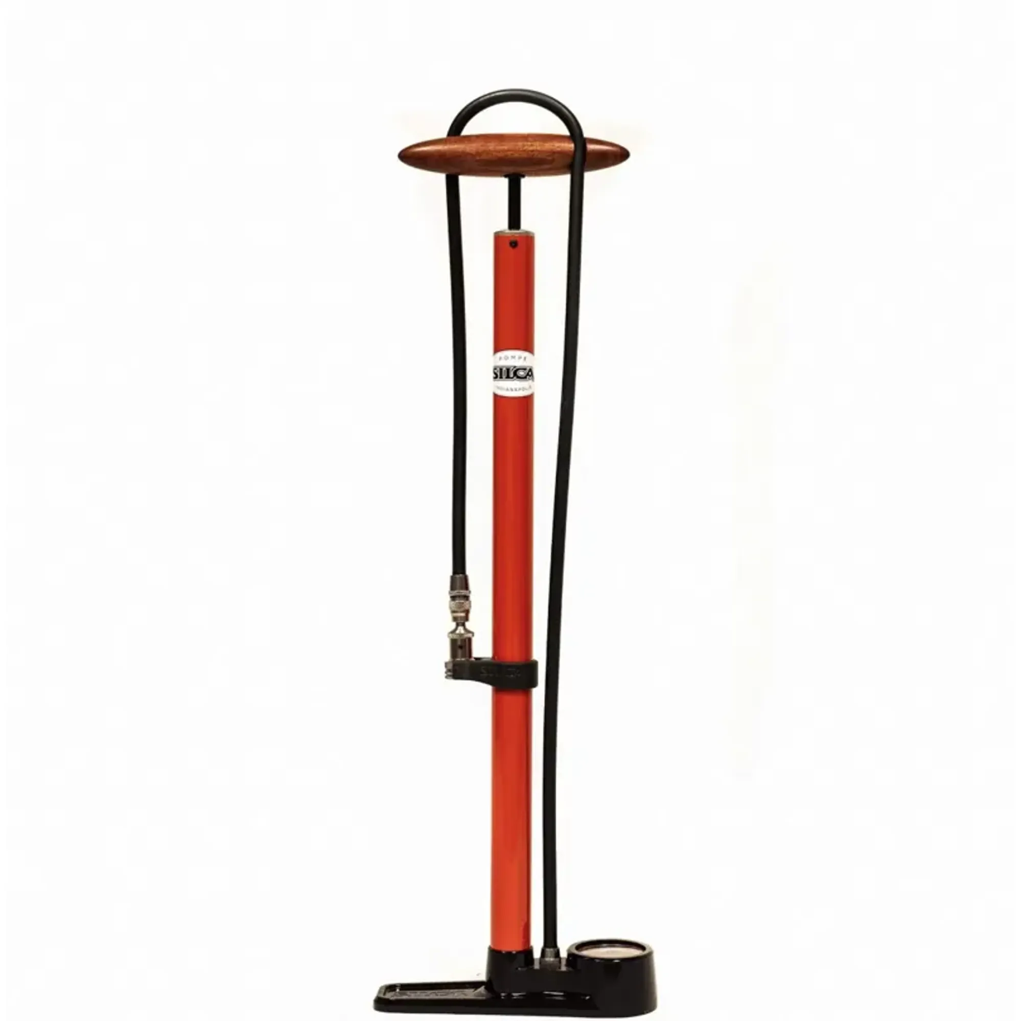 Silca Pista Floor Pump in Red