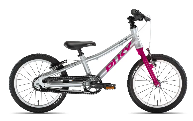 Puky LS-Pro 16 Kids Bike in Silver/Berry Pink
