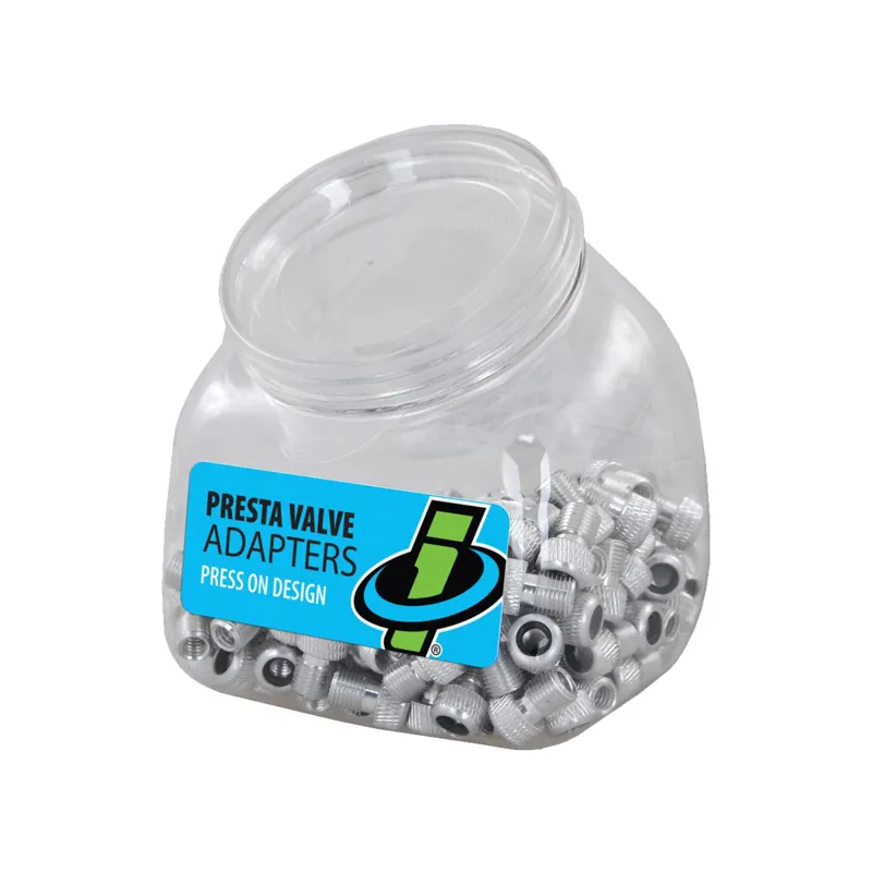 Genuine Innovations Presta Valve Adapter 150-pack in Silver