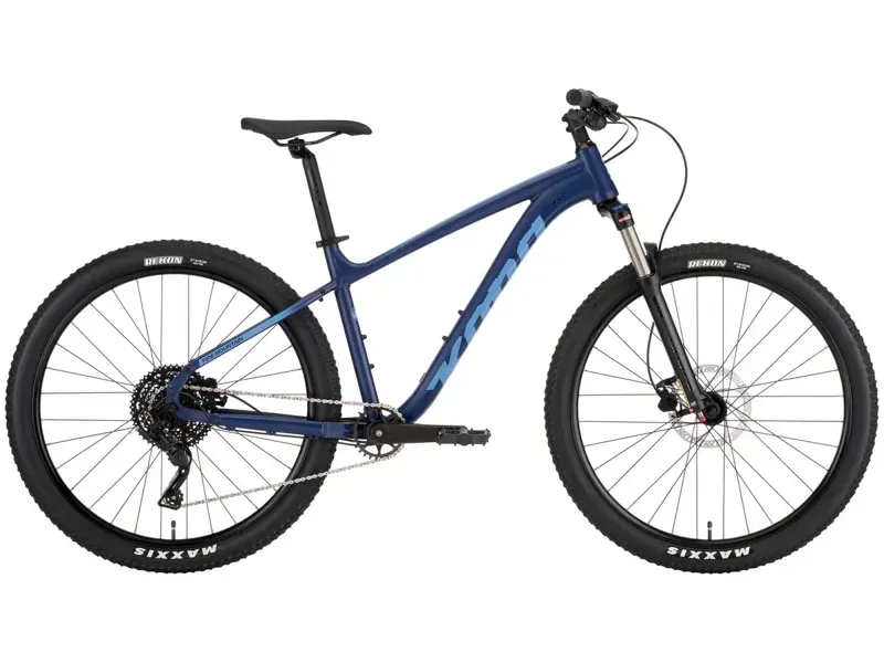 Kona Fire Mountain Hardtail Mountain Bike in Matte Midnight Blue