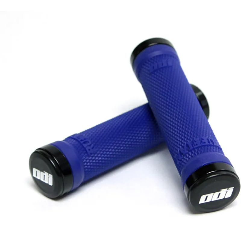 Odi Ruffian Mountain Bike 130mm Lock On Grips in Blue