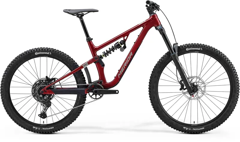 2024 Merida One-Sixty FR 400 Mountain Bike In Red/Grey/Black