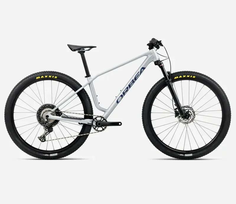2026 Orbea Alma H30 Mountain Bike in Halo Silver/Tanzanite Gloss
