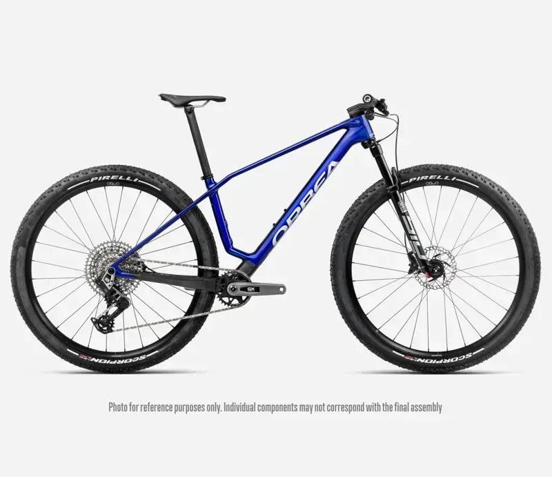 2026 Orbea Alma M-Pro Mountain Bike In Cobalt Blue/Carbon Raw