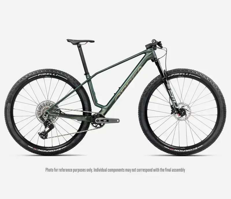 2026 Orbea Alma M-Pro Mountain Bike In Seaweed Carbon View Matt-Gloss