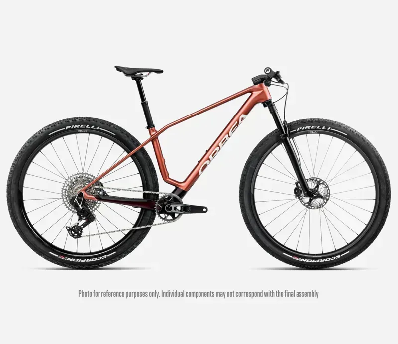 2026 Orbea Alma M-Team AXS Mountain Bike In Mars Red/Metallic Burgundy