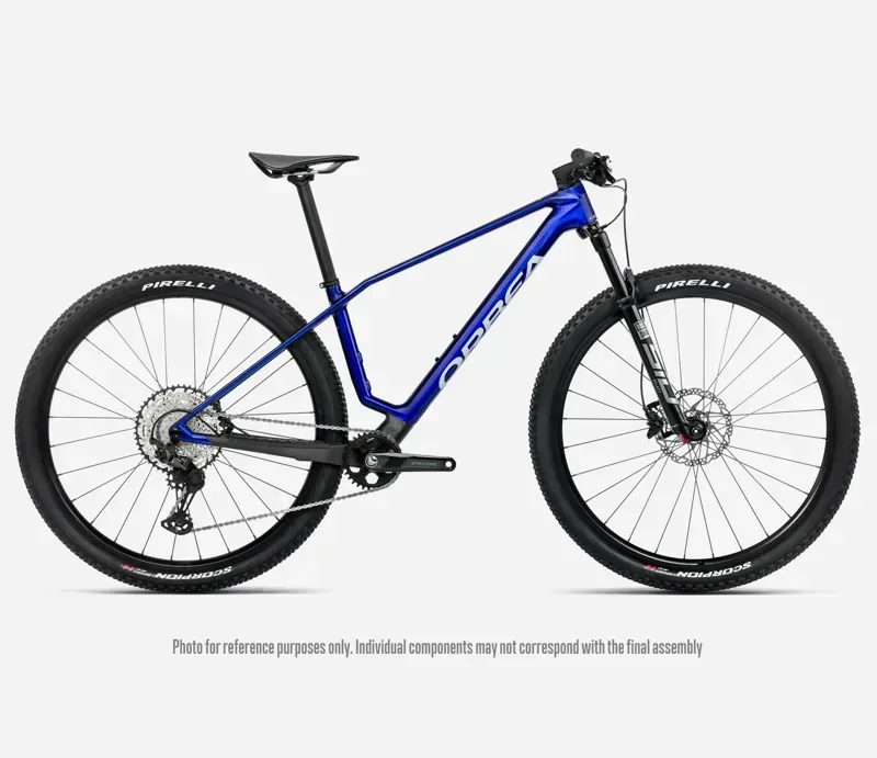 2026 Orbea Alma M30 Mountain Bike in Cobalt Blue Gloss/Carbon Raw Matt