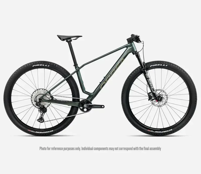 2026 Orbea Alma M30 Mountain Bike in Seaweed Carbon View Matt Gloss