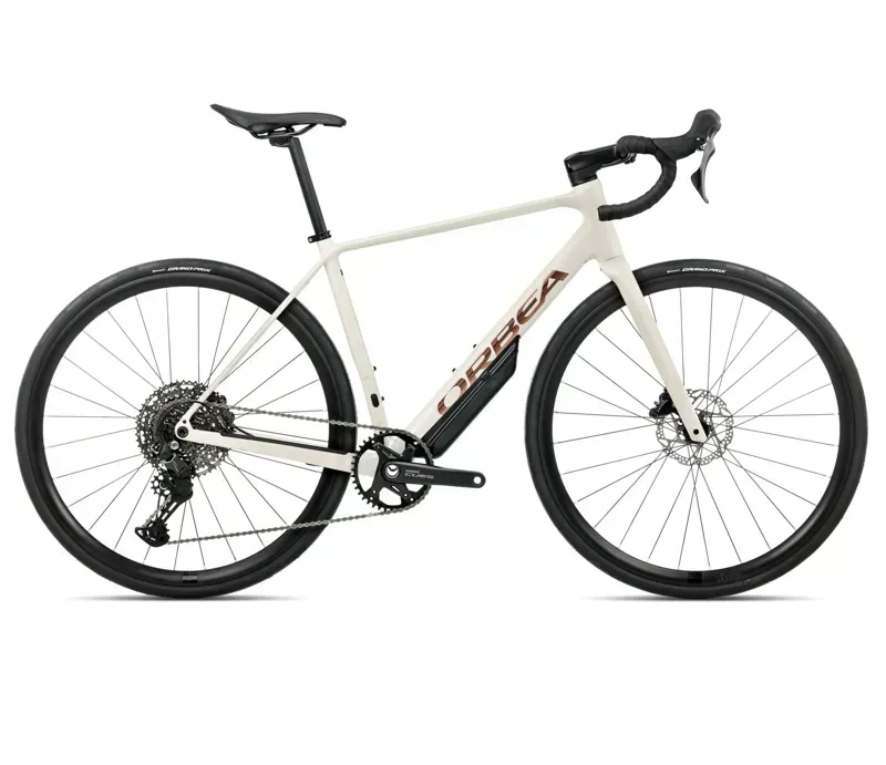 2026 Orbea Avant H45 1x Road Bike in Ivory White/Titan Bronze Gloss