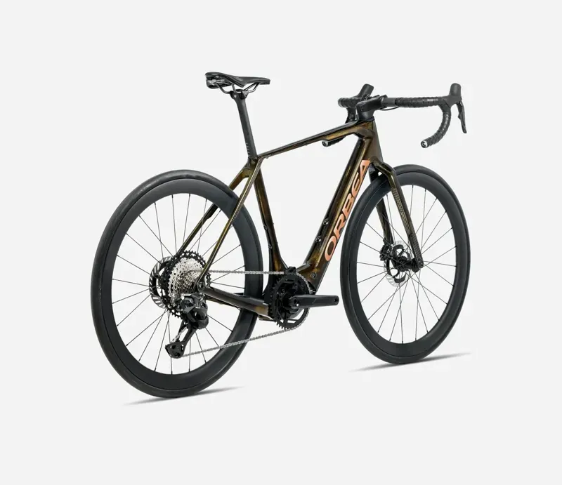 2026 Orbea Denna M20i E-Road Bike in Caramel Carbon View/Golden Sand-2