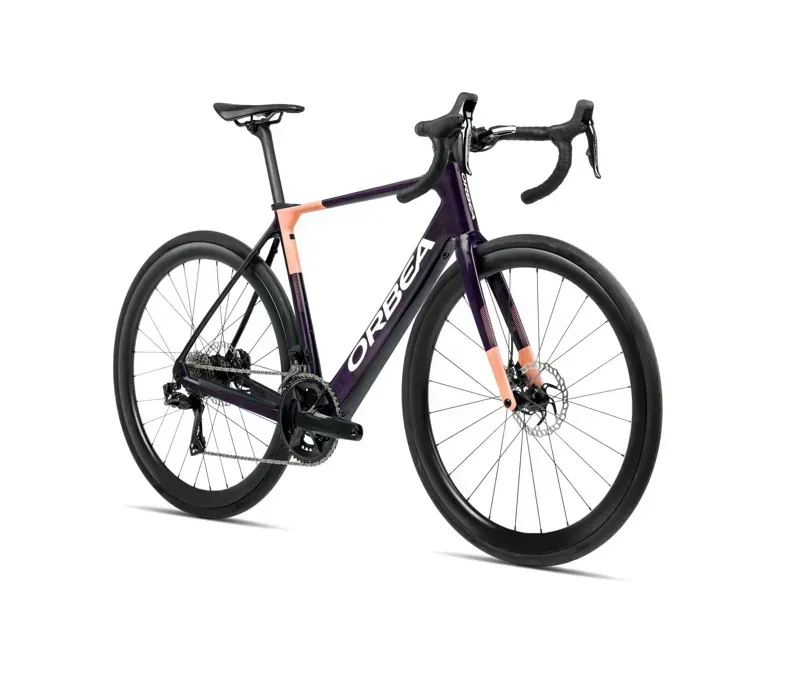 2026 Orbea Gain M30i E-Road Bike In Fantasy Purple Carbon View/Orange-1