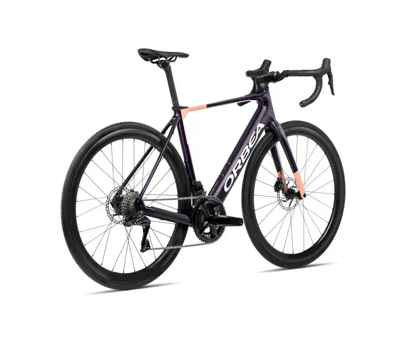 2026 Orbea Gain M30i E-Road Bike In Fantasy Purple Carbon View/Orange-2