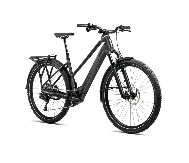 2026 Orbea Kemen Adv 10 Mid E-Hybrid Bike in Diamond Black Matt-Gloss-1