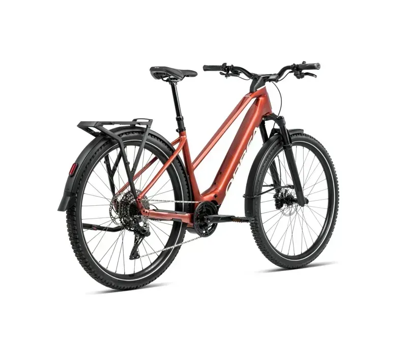 2026 Orbea Kemen Adv 20 Mid E-Hybrid Bike in Mars Red/Ivory White-2