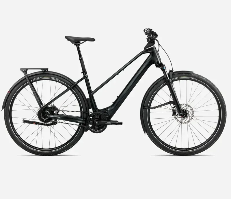 2026 Orbea Kemen Tour 10 Mid E-Hybrid Bike in Diamond Black Gloss
