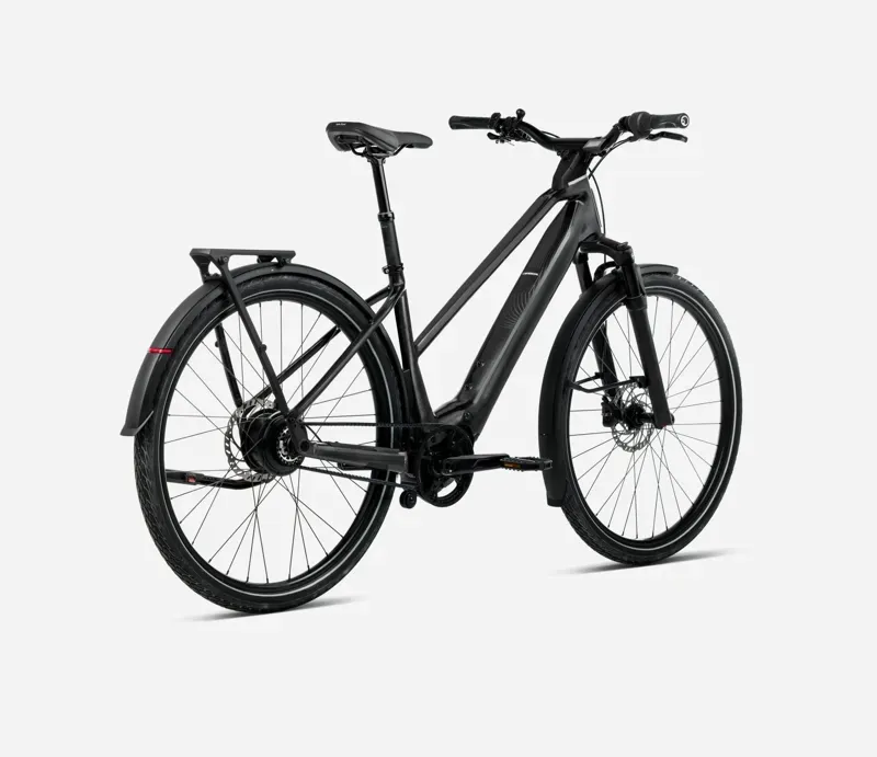 2026 Orbea Kemen Tour 10 Mid E-Hybrid Bike in Diamond Black Gloss-2