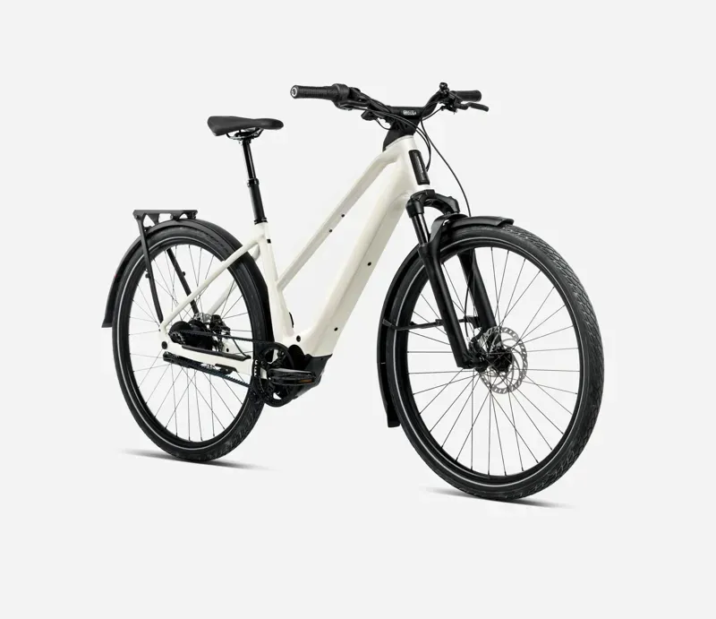 2026 Orbea Kemen Tour 10 Mid E-Hybrid Bike in Ivory White Gloss-1