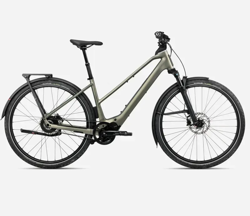 2026 Orbea Kemen Tour 10 Mid E-Hybrid Bike in Spaceship Green Matt