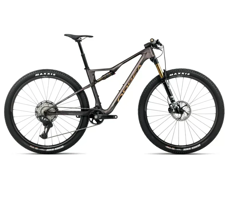 2026 Orbea Oiz M-Pro Mountain Bike In Bronze Carbon View/Titan Gold