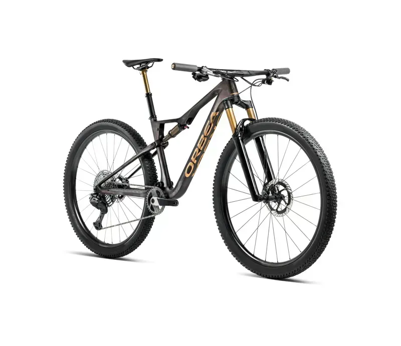 2026 Orbea Oiz M-Team AXS Mountain Bike -Bronze Carbon View/Titan Gold-1