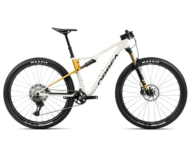 2026 Orbea Oiz M10 Mountain Bike in Ivory White/Bumblebee Yellow