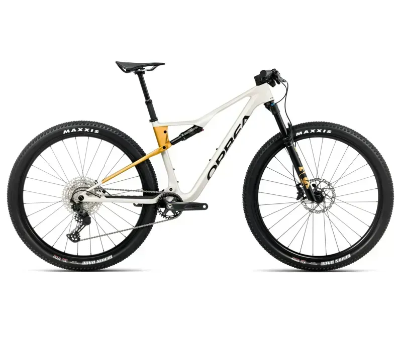 2026 Orbea Oiz M30 Mountain Bike in Ivory White/Bumblebee Yellow