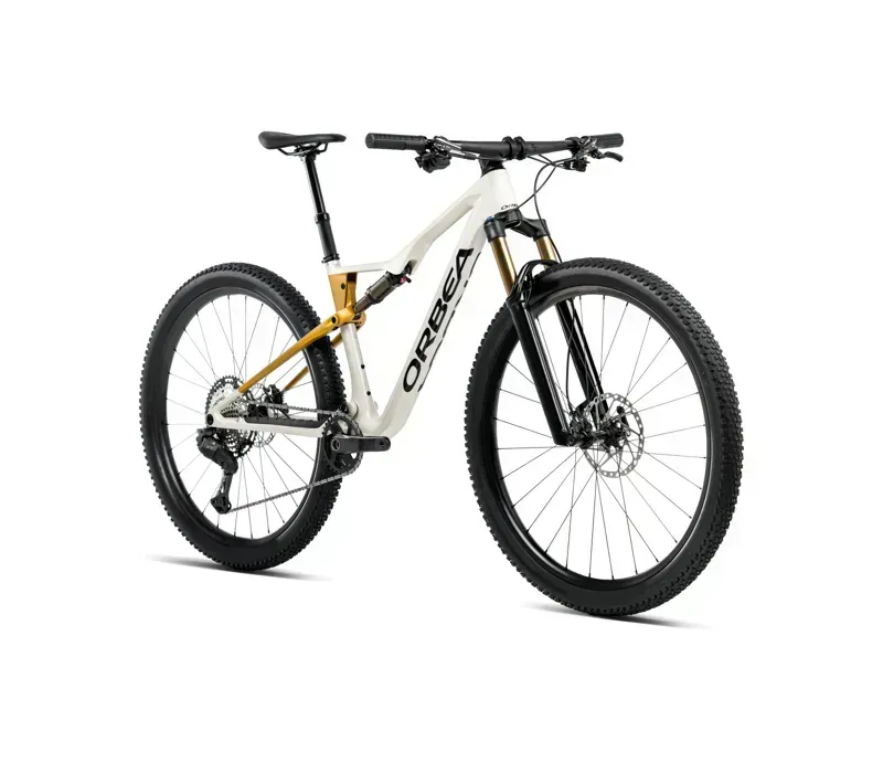 2026 Orbea Oiz M30 Mountain Bike in Ivory White/Bumblebee Yellow-1