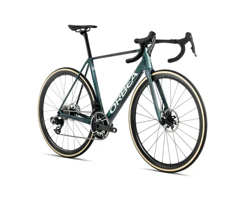 2026 Orbea ORCA M30iLTD PWR Road Bike in Escape Green/Carbon View Matt-1