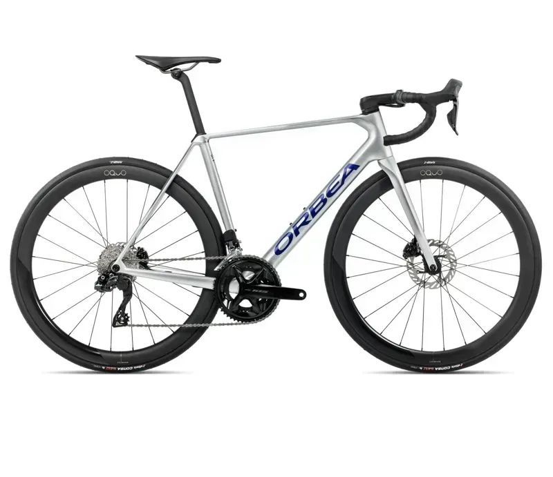 2026 Orbea ORCA M30iLTD PWR Road Bike in Spark Silver/Titain Grey