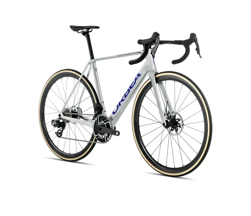 2026 Orbea ORCA M30iLTD PWR Road Bike in Spark Silver/Titain Grey-1