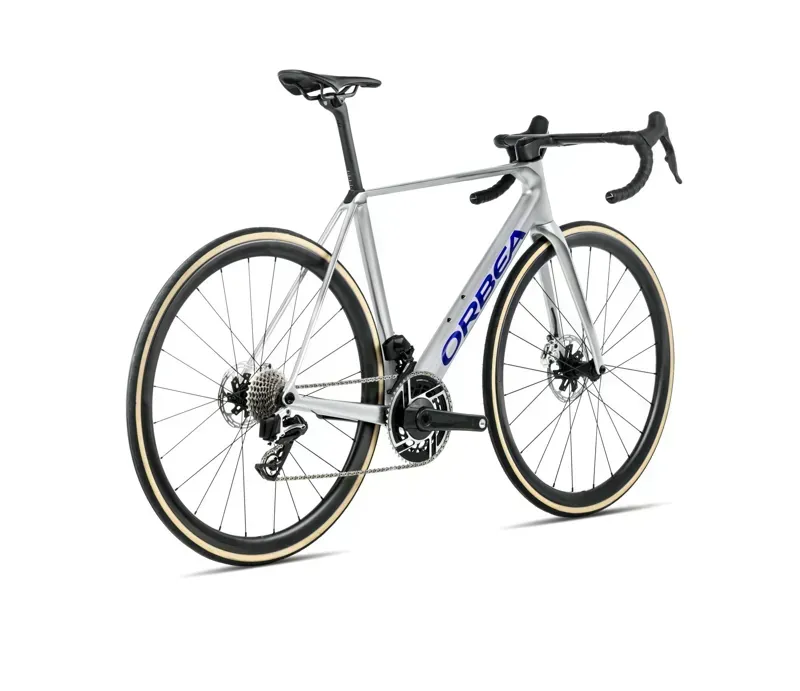 2026 Orbea ORCA M30iLTD PWR Road Bike in Spark Silver/Titain Grey-2