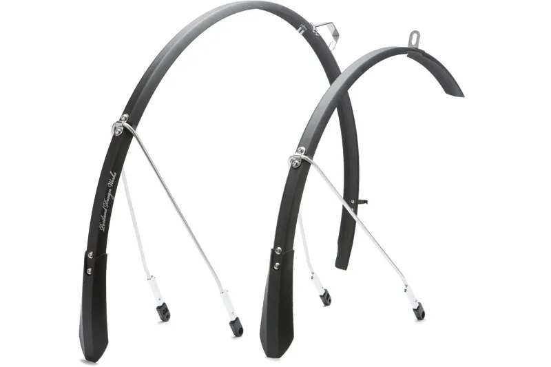 PDW Full Metal Fender 30mm Road Mudguard Set Black