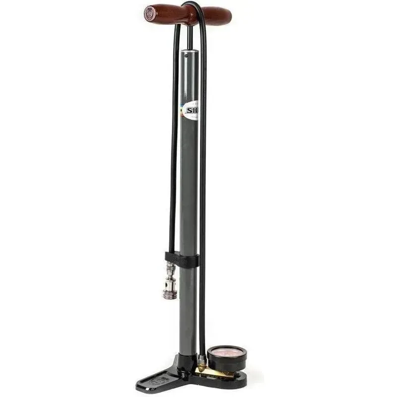 Silca Pista Plus Floor Pump in Grey