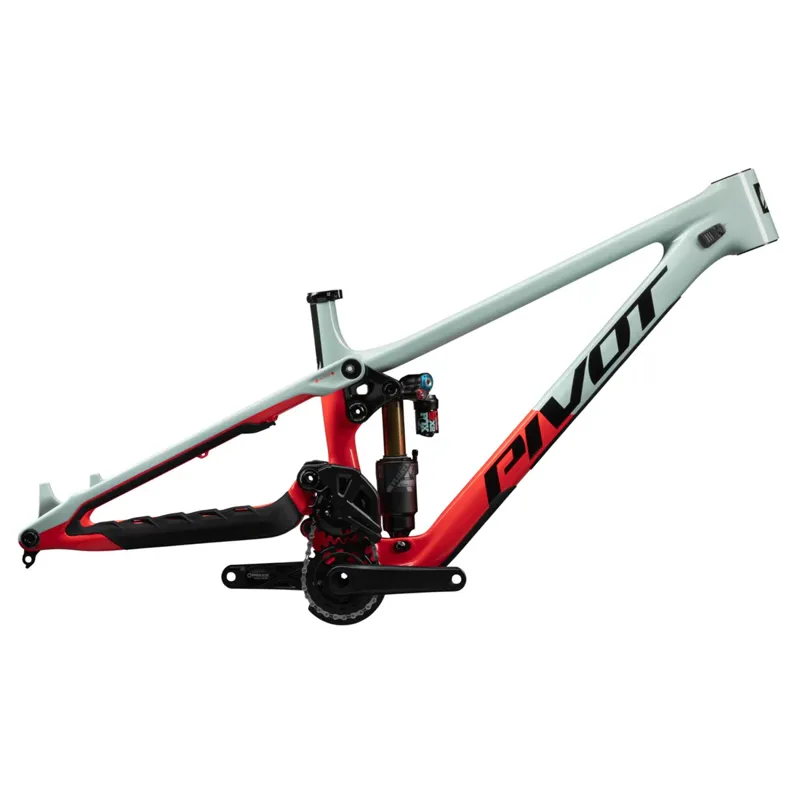 Pivot Cycles Phoenix Downhill Frame in Red/Mint