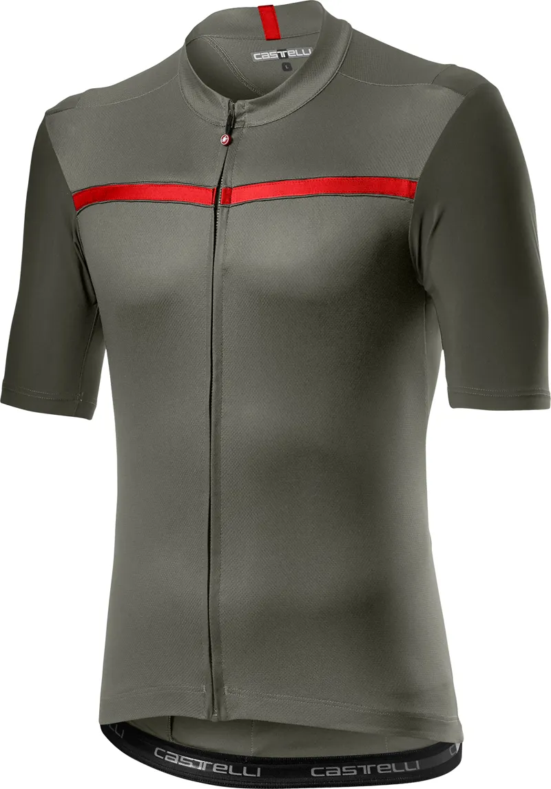 Castelli Unlimited Mens Short Sleeve Cycling Jersey in Grey
